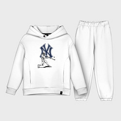 Детский костюм оверсайз New York Yankees - baseball team, цвет: белый