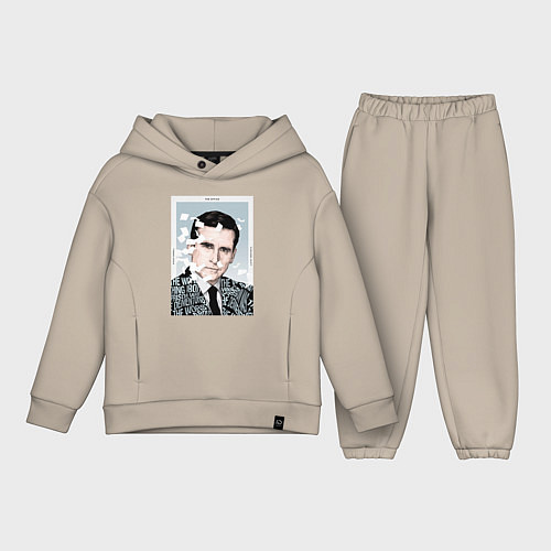 Детский костюм оверсайз Майкл Гэри Скотт Офис / Миндальный – фото 1