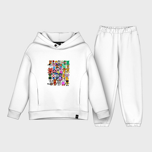 Детский костюм оверсайз ROBLOX PIGGY / Белый – фото 1