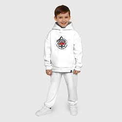 Детский костюм оверсайз Akhmat Fight Club, цвет: белый — фото 2