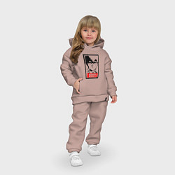 Детский костюм оверсайз Mob psycho 100 Z, цвет: пыльно-розовый — фото 2