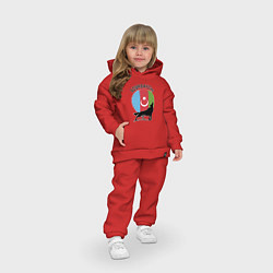 Детский костюм оверсайз Азербайджан, цвет: красный — фото 2