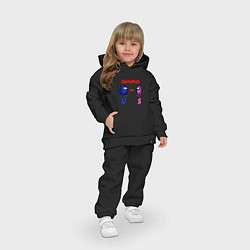 Детский костюм оверсайз Among Us Z, цвет: черный — фото 2