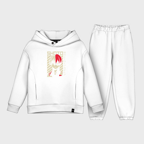 Детский костюм оверсайз Моя геройская академия / Белый – фото 1