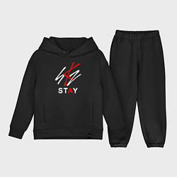 Детский костюм оверсайз STRAY KIDS, цвет: черный