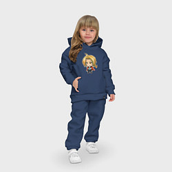 Детский костюм оверсайз Стальной Алхимик, цвет: тёмно-синий — фото 2