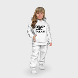 Детский костюм оверсайз Drop Please, цвет: белый — фото 2