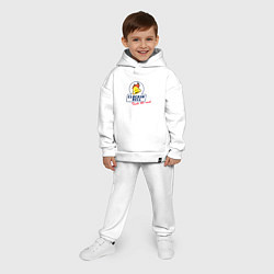 Детский костюм оверсайз CLUCKIN BELL GTA, цвет: белый — фото 2