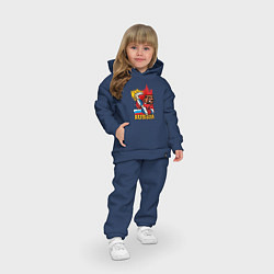 Детский костюм оверсайз Хоккей Россия, цвет: тёмно-синий — фото 2