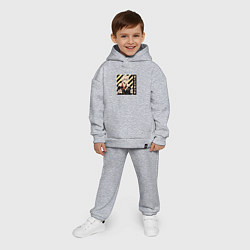 Детский костюм оверсайз Моя геройская академия Бакуго, цвет: меланж — фото 2