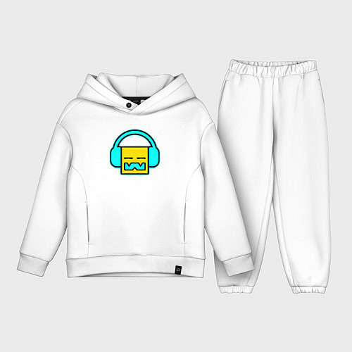 Детский костюм оверсайз Geometry Dash: Music / Белый – фото 1