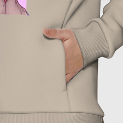 Детский костюм оверсайз Angry Natsuki, цвет: миндальный — фото 2