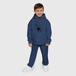 Детский костюм оверсайз Jujutsu Kaisen - Sukuna, цвет: тёмно-синий — фото 2