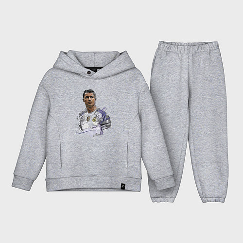Детский костюм оверсайз Cristiano Ronaldo Manchester United Portugal / Меланж – фото 1