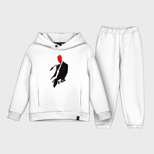 Детский костюм оверсайз Дорохэдоро Син / Белый – фото 1