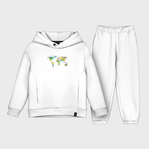 Детский костюм оверсайз World Cat / Белый – фото 1