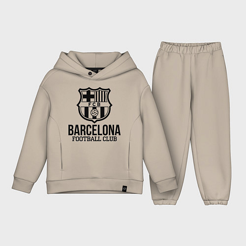 Детский костюм оверсайз Barcelona FC / Миндальный – фото 1