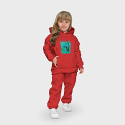 Детский костюм оверсайз Утопленник Drowne Майнкрафт, цвет: красный — фото 2