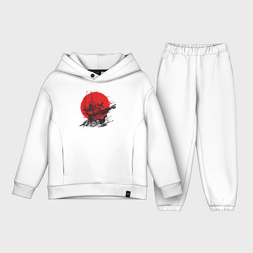 Детский костюм оверсайз Самурай / Белый – фото 1