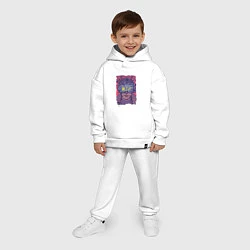 Детский костюм оверсайз CYBERPUNK 2077 КИБЕРПАНК Z, цвет: белый — фото 2