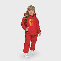 Детский костюм оверсайз Vegan Carrot, цвет: красный — фото 2
