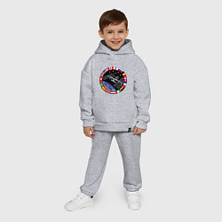Детский костюм оверсайз Космическая станция, цвет: меланж — фото 2