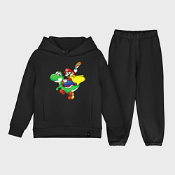 Детский костюм оверсайз Yoshi&Mario, цвет: черный