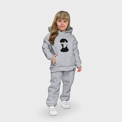 Детский костюм оверсайз Шерлок 2023, цвет: меланж — фото 2