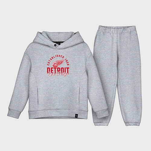 Детский костюм оверсайз Detroit Red Wings Детройт Ред Вингз / Меланж – фото 1