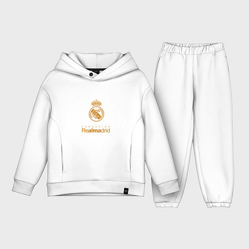 Детский костюм оверсайз Real Madrid Logo / Белый – фото 1