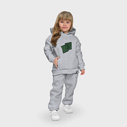 Детский костюм оверсайз Граффити доллар, цвет: меланж — фото 2