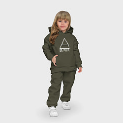 Детский костюм оверсайз 30 Seconds to Mars - Logo, цвет: хаки — фото 2