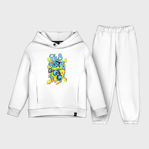 Детский костюм оверсайз SК8 / Белый – фото 1