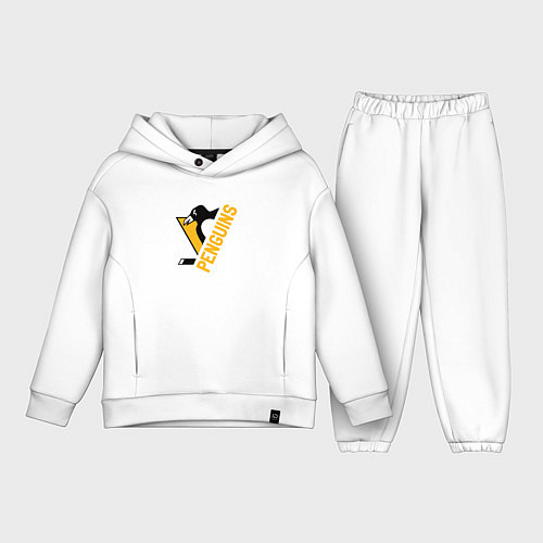 Детский костюм оверсайз Pittsburgh Penguins Питтсбург Пингвинз / Белый – фото 1