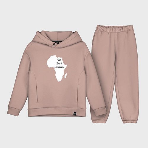 Детский костюм оверсайз The Dark Continent Африка / Пыльно-розовый – фото 1