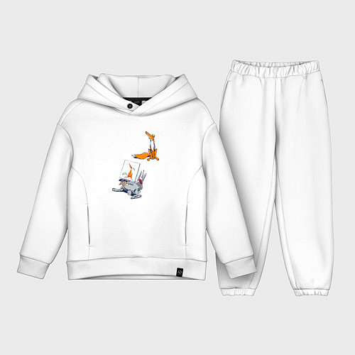 Детский костюм оверсайз Художник так видит / Белый – фото 1