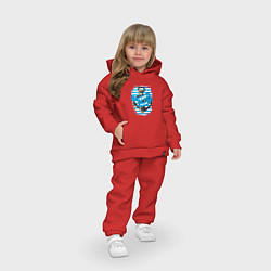 Детский костюм оверсайз ВМФ России Тельняшка, цвет: красный — фото 2