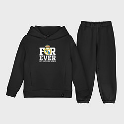 Детский костюм оверсайз Real Madrid, Реал Мадрид FOREVER NOT JUST WHEN WE, цвет: черный