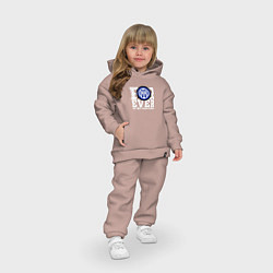Детский костюм оверсайз Интер, Inter, цвет: пыльно-розовый — фото 2
