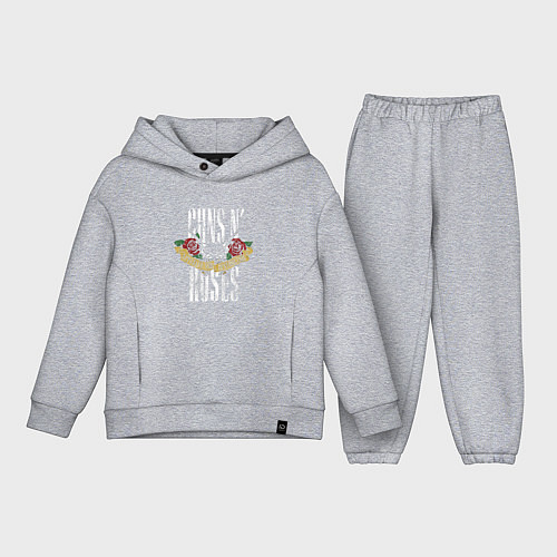 Детский костюм оверсайз Guns N Roses Рок группа / Меланж – фото 1