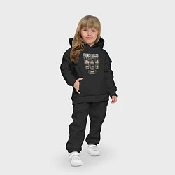 Детский костюм оверсайз Охрана - Французский бульдог, цвет: черный — фото 2