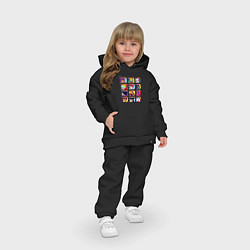 Детский костюм оверсайз Бойцы Бравл Старс Про аккаунт 35 ранг, цвет: черный — фото 2
