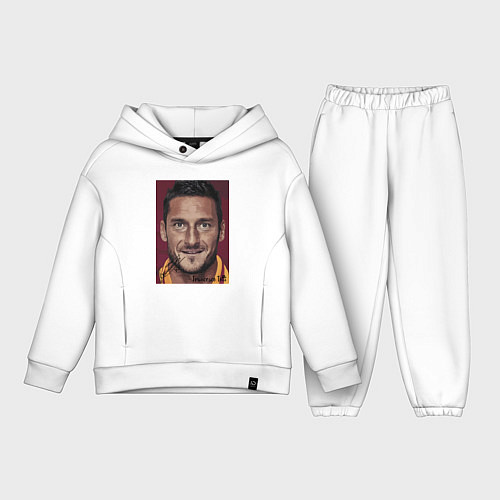 Детский костюм оверсайз Francesco Totti Roma Italy / Белый – фото 1