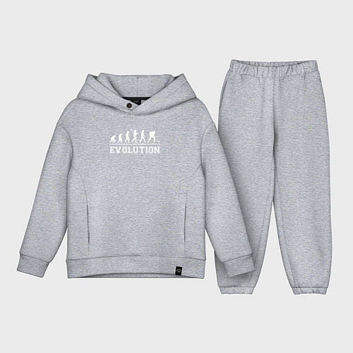 Детский костюм оверсайз HOCKEY EVOLUTION ХОККЕЙ ЭВОЛЮЦИЯ / Меланж – фото 1