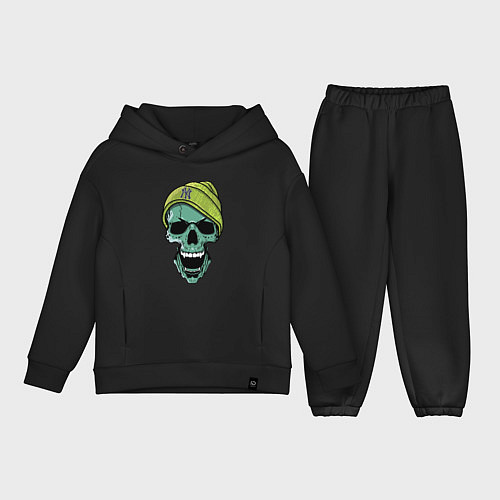 Детский костюм оверсайз New York Yankees Cool skull / Черный – фото 1