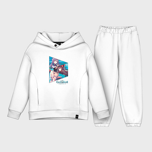 Детский костюм оверсайз Кэ Цин, Ху Тао, Гань Юй / Белый – фото 1