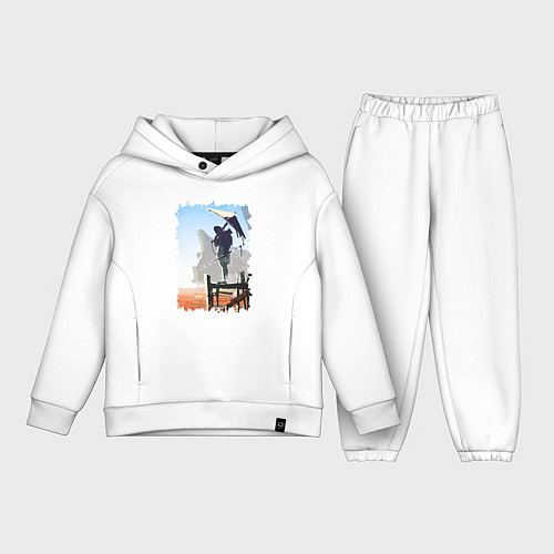 Детский костюм оверсайз Warrior of desert / Белый – фото 1