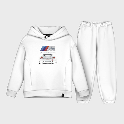 Детский костюм оверсайз BMW Power Motorsport / Белый – фото 1