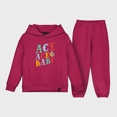 Детский костюм оверсайз Ace Ace Baby / Маджента – фото 1