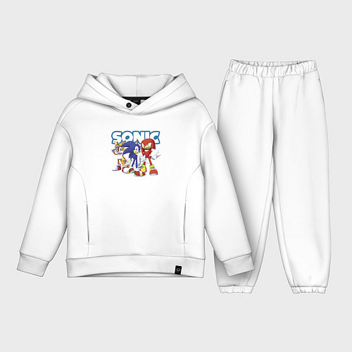 Детский костюм оверсайз Sonic Heroes Video game / Белый – фото 1